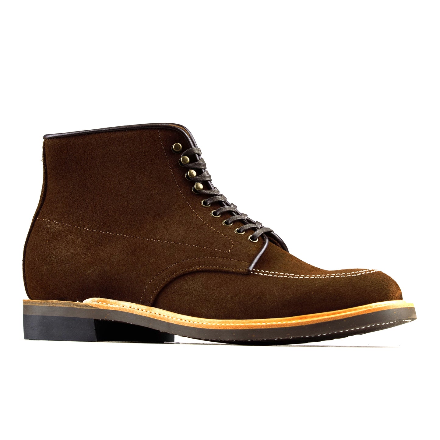Indiana Jones MocToe Boot - luosjiet®boots - Dark Brown Oiled Cowhide Reverse