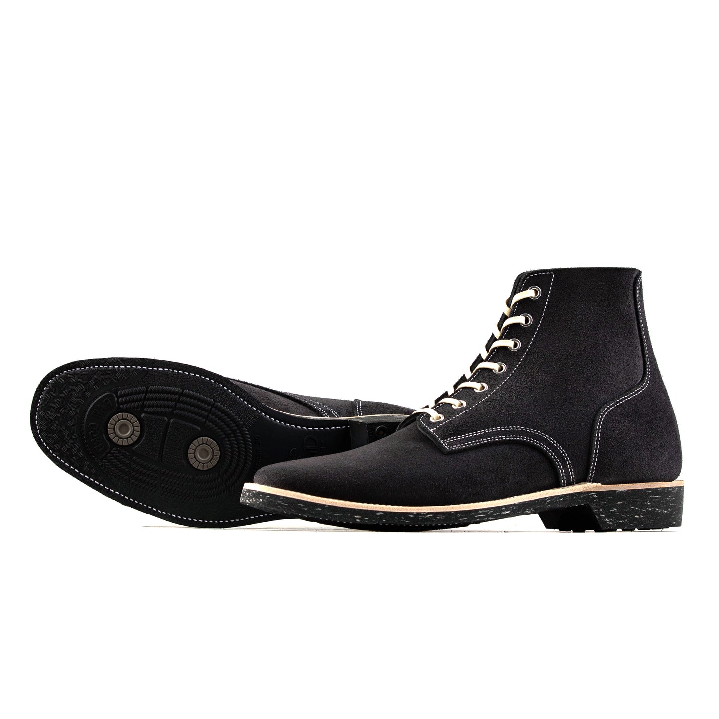 M1944 Boondoker Boot - luosjiet®boots -  Black Oiled Nubuck Reverse(German)