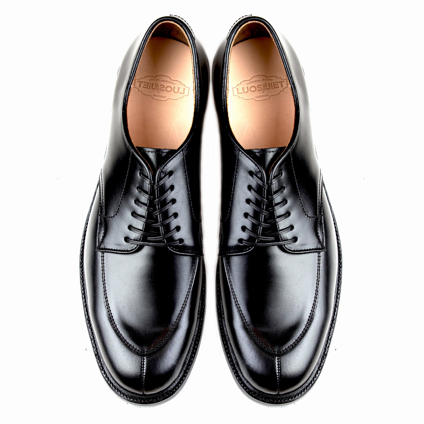 Classic V-Tip Shoe - luosjiet®shoes -  Black OTA Cowhide