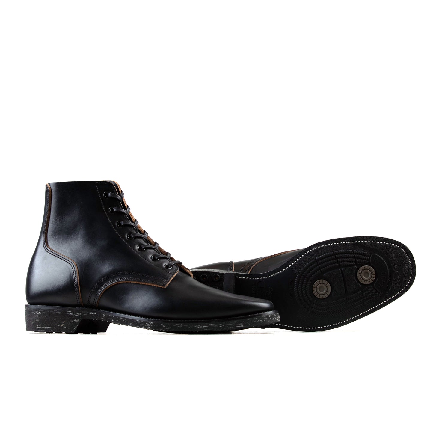 M1944 Boondoker Boot - luosjiet®boots -  Black TeaCore (Hand Dyed) Oiled Nubuck