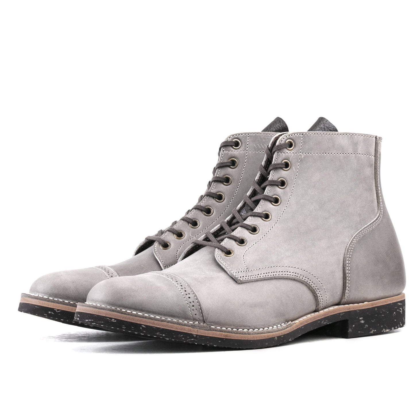 CapToe Service Boot(Brock) - luosjiet®boots - Grey Oiled Nubuck (German)