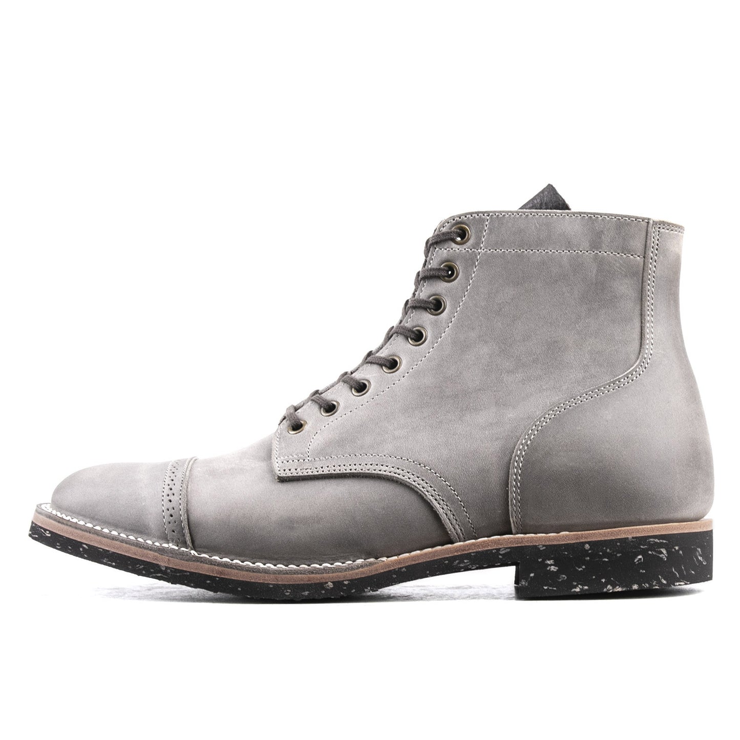 CapToe Service Boot(Brock) - luosjiet®boots - Grey Oiled Nubuck (German)