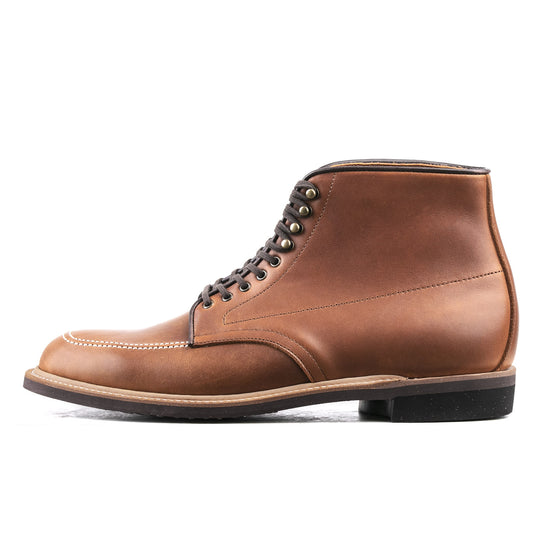 Indiana MocToe Boot - luosjiet®boots - AmberBrown Full Grain Cowhide
