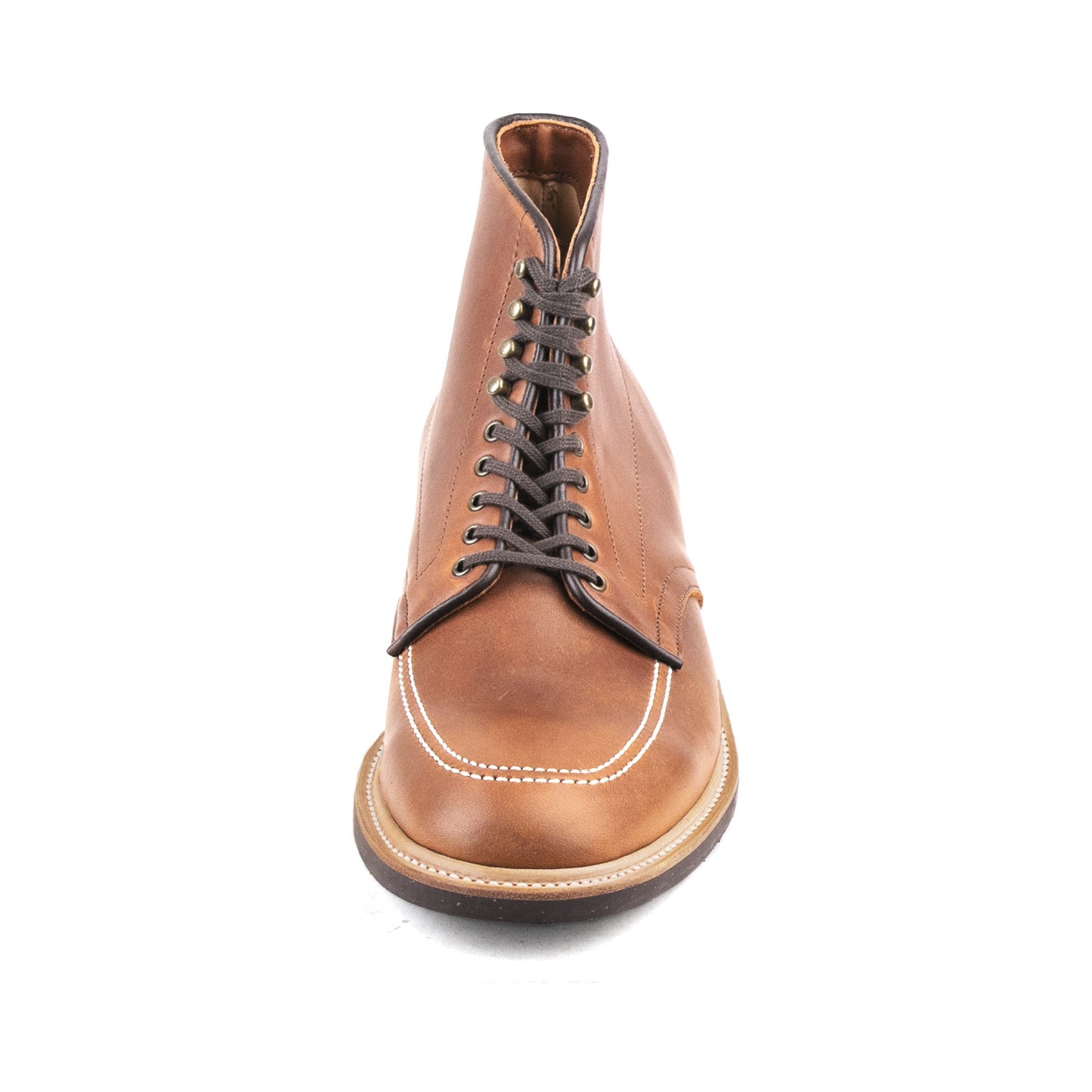 Indiana MocToe Boot - luosjiet®boots - AmberBrown Full Grain Cowhide