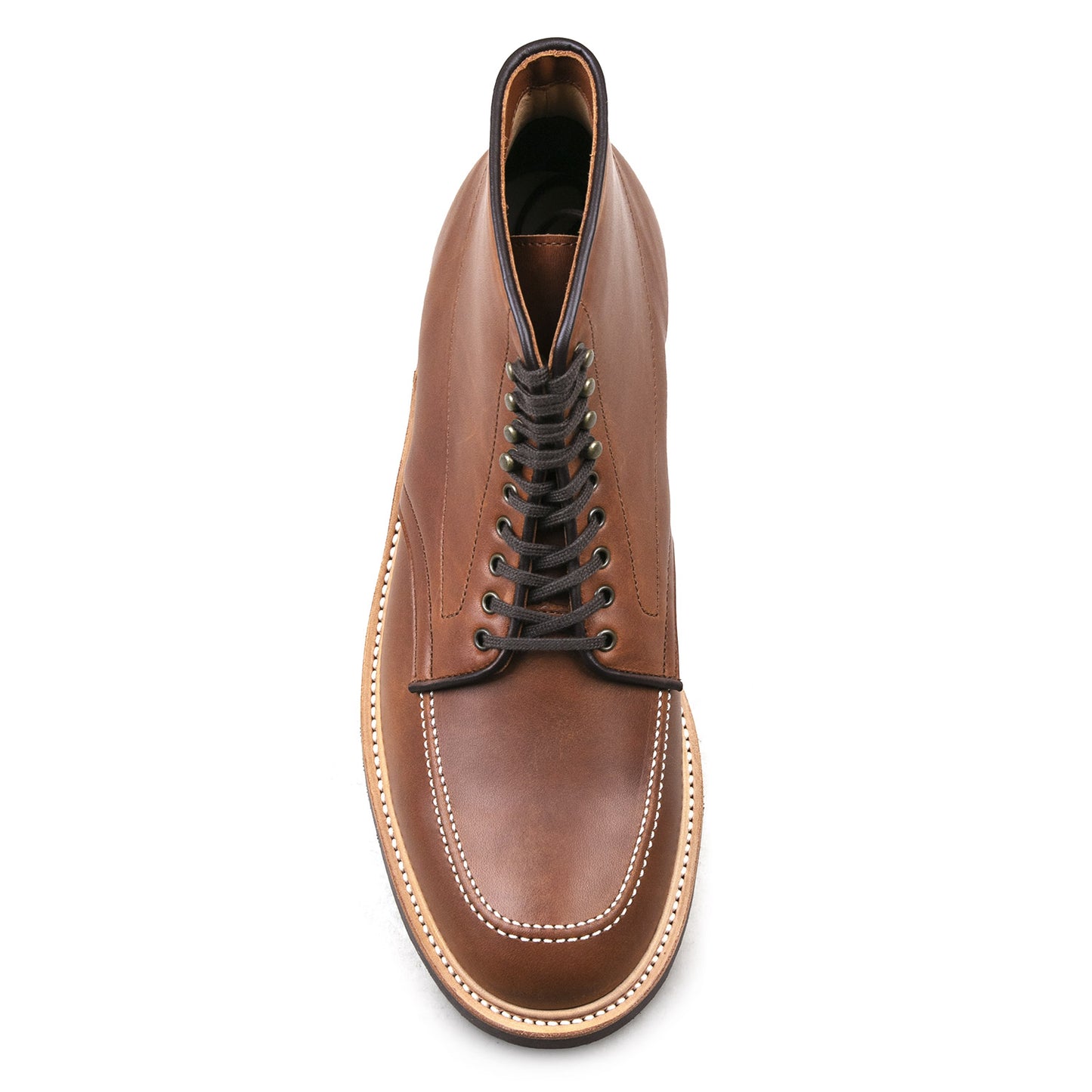 Indiana MocToe Boot - luosjiet®boots - AmberBrown Full Grain Cowhide