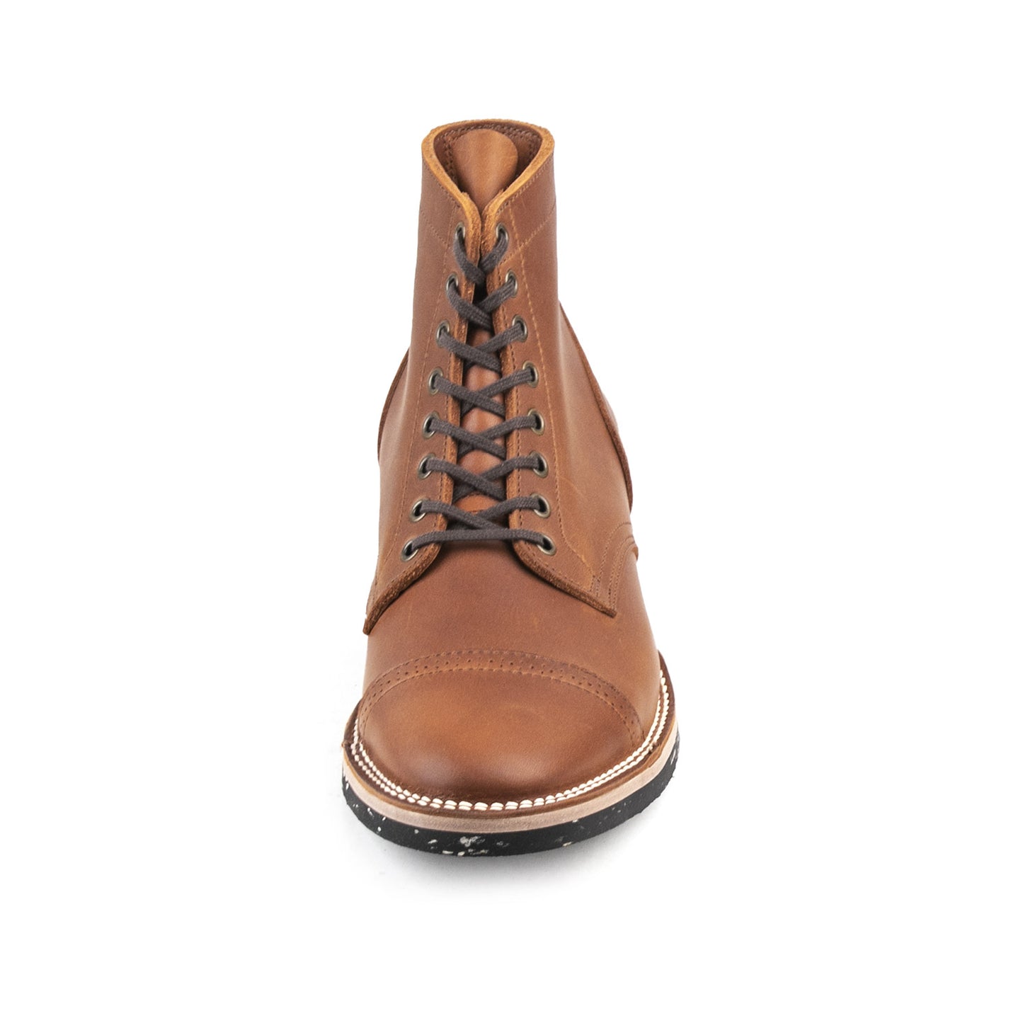 CapToe Service Boot(Brock) - luosjiet®boots - AmberBrown Full Grain Cowhide