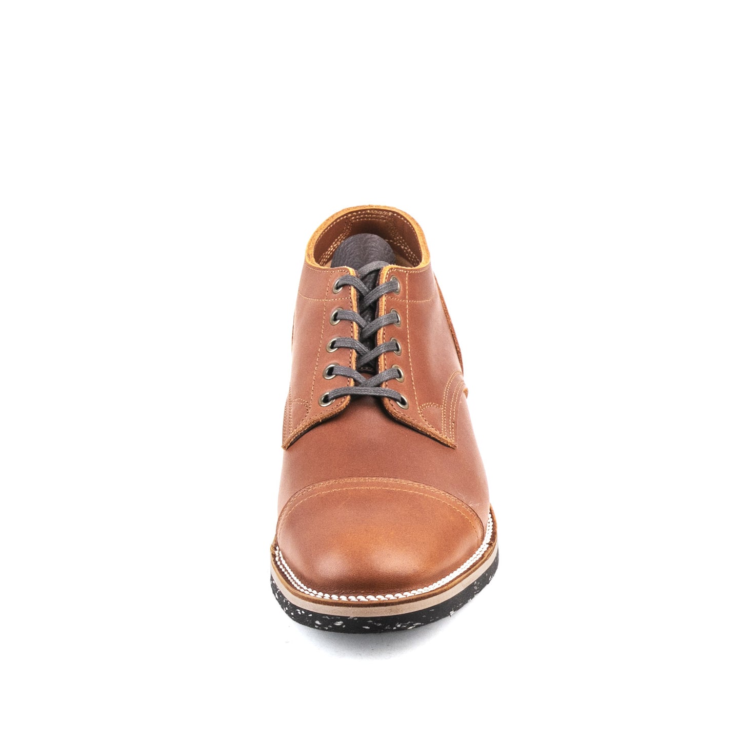 CapToe Service Shoe - luosjiet®shoes - AmberBrown Full Grain Cowhide