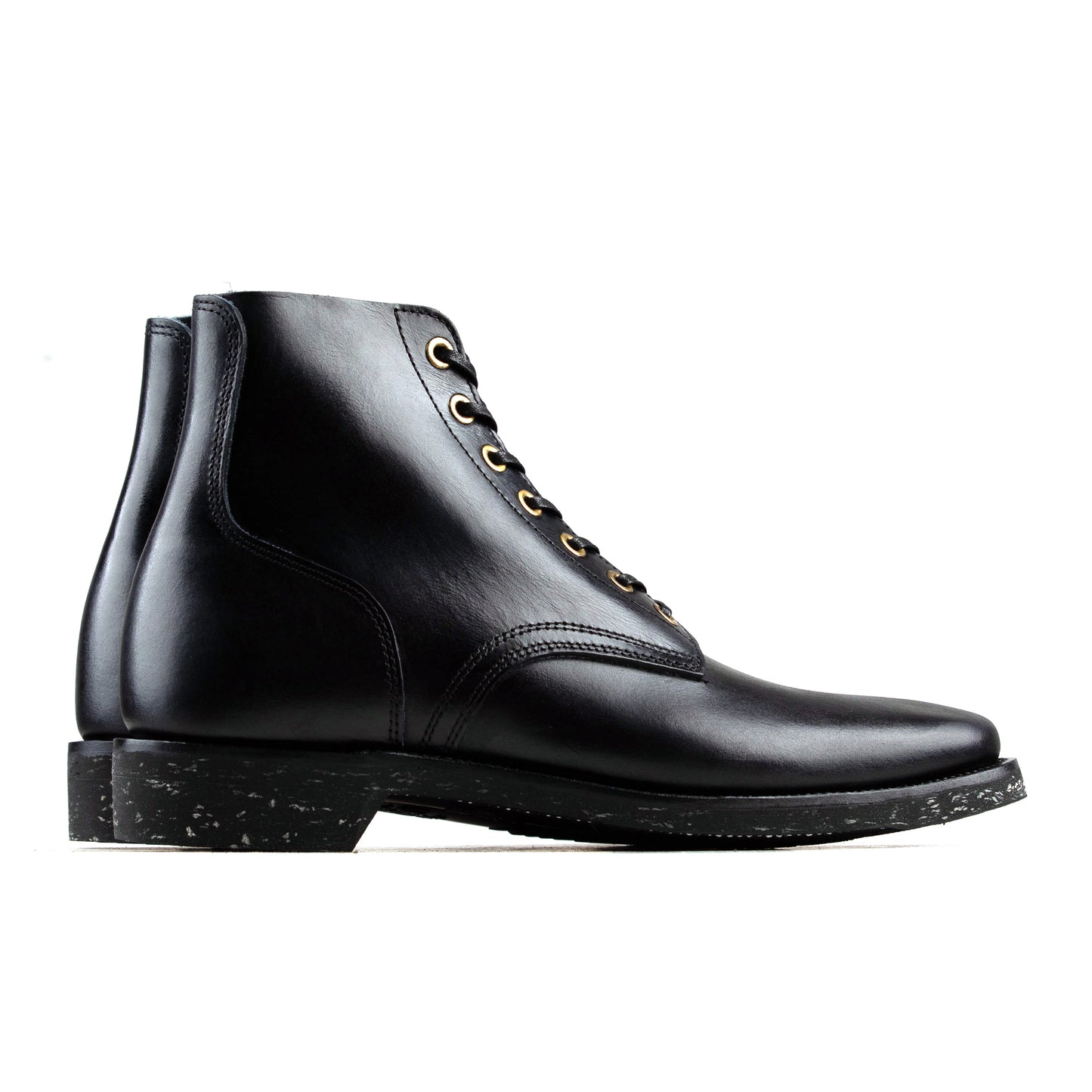 M1944 Boondoker Boot - luosjiet®boots -  Black Hand Dyed Oiled Nubuck+Brass Eyelets