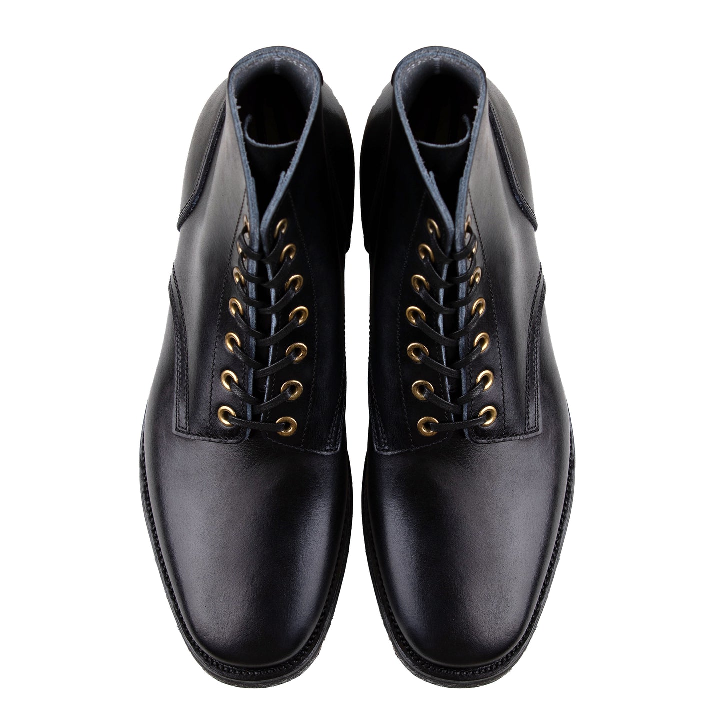 M1944 Boondoker Boot - luosjiet®boots -  Black Hand Dyed Oiled Nubuck+Brass Eyelets