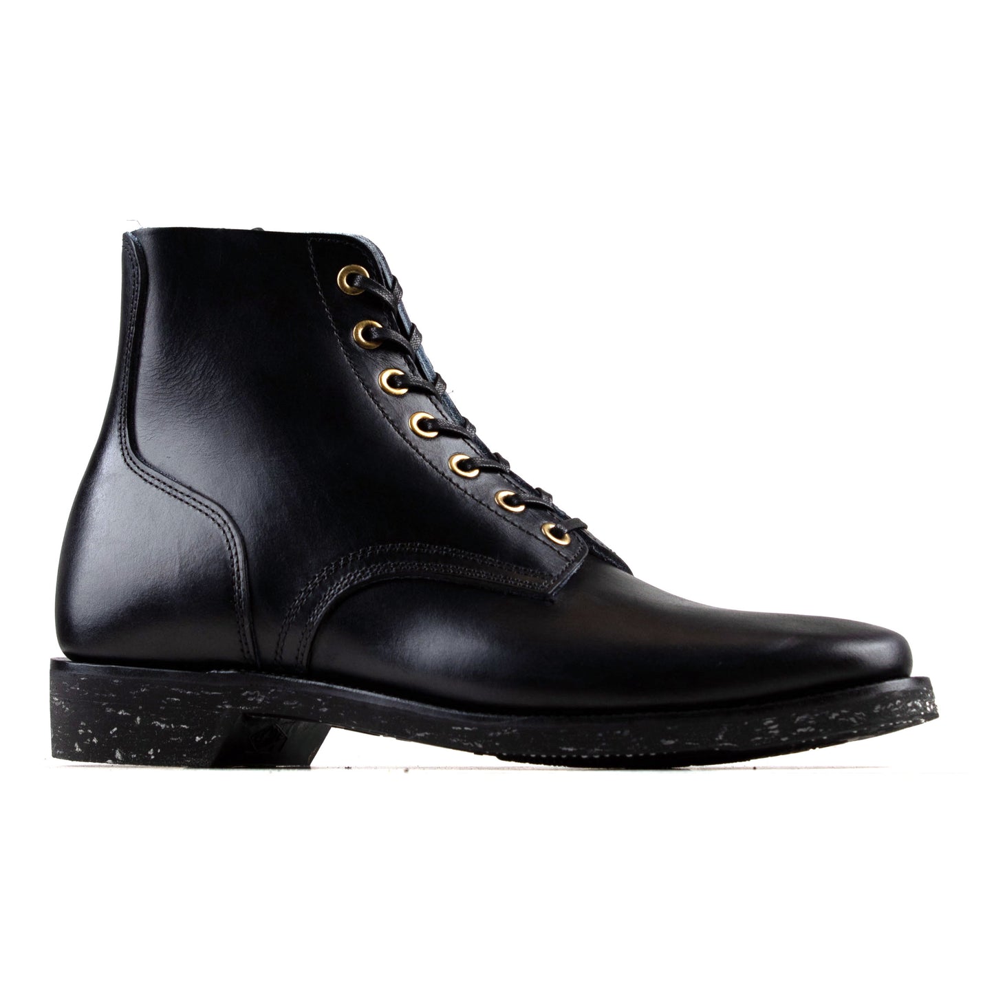 M1944 Boondoker Boot - luosjiet®boots -  Black Hand Dyed Oiled Nubuck+Brass Eyelets
