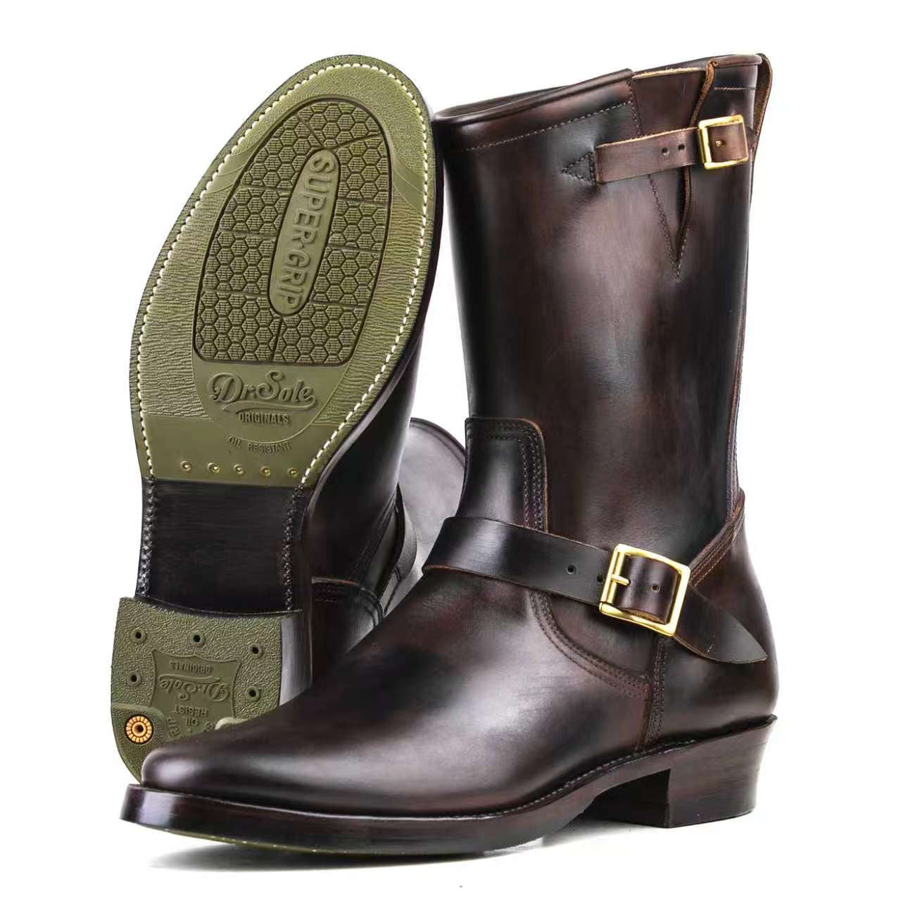 Engineer Boot EG02 - luosjiet®boots MTO - TeaCore (Hand Dyed) Oiled Nubuck
