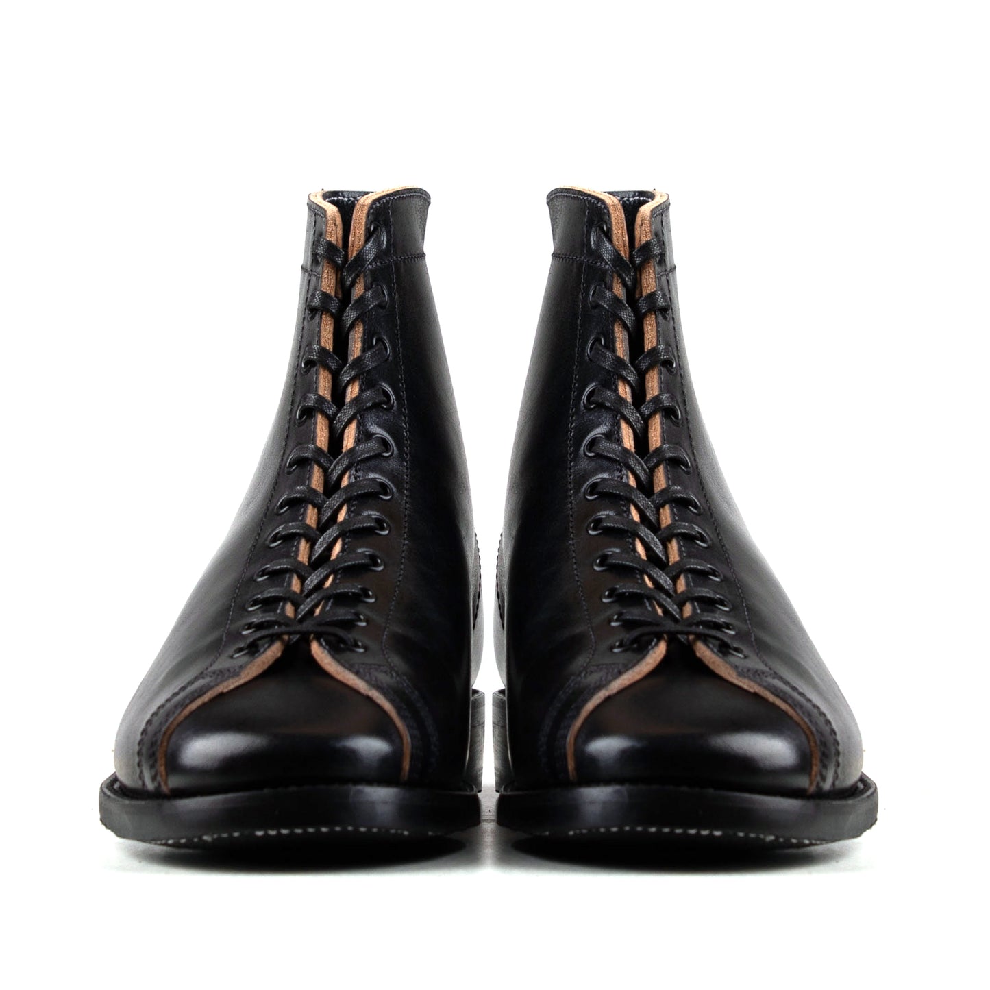 Boxing Boot - luosjiet®boots -  Black TeaCore (Hand Dyed) Oiled Nubuck1