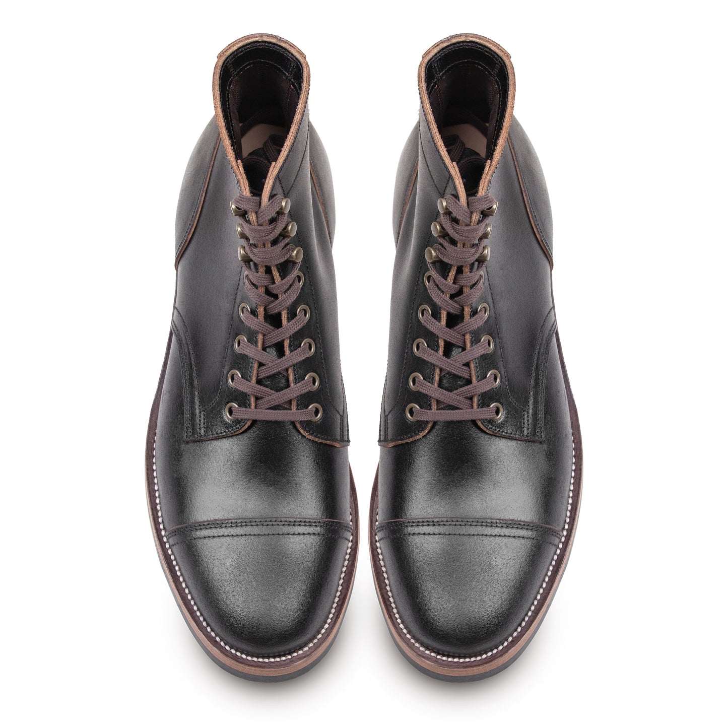 CapToe Service Boot -luosjiet®boots - Black Waxed Flesh