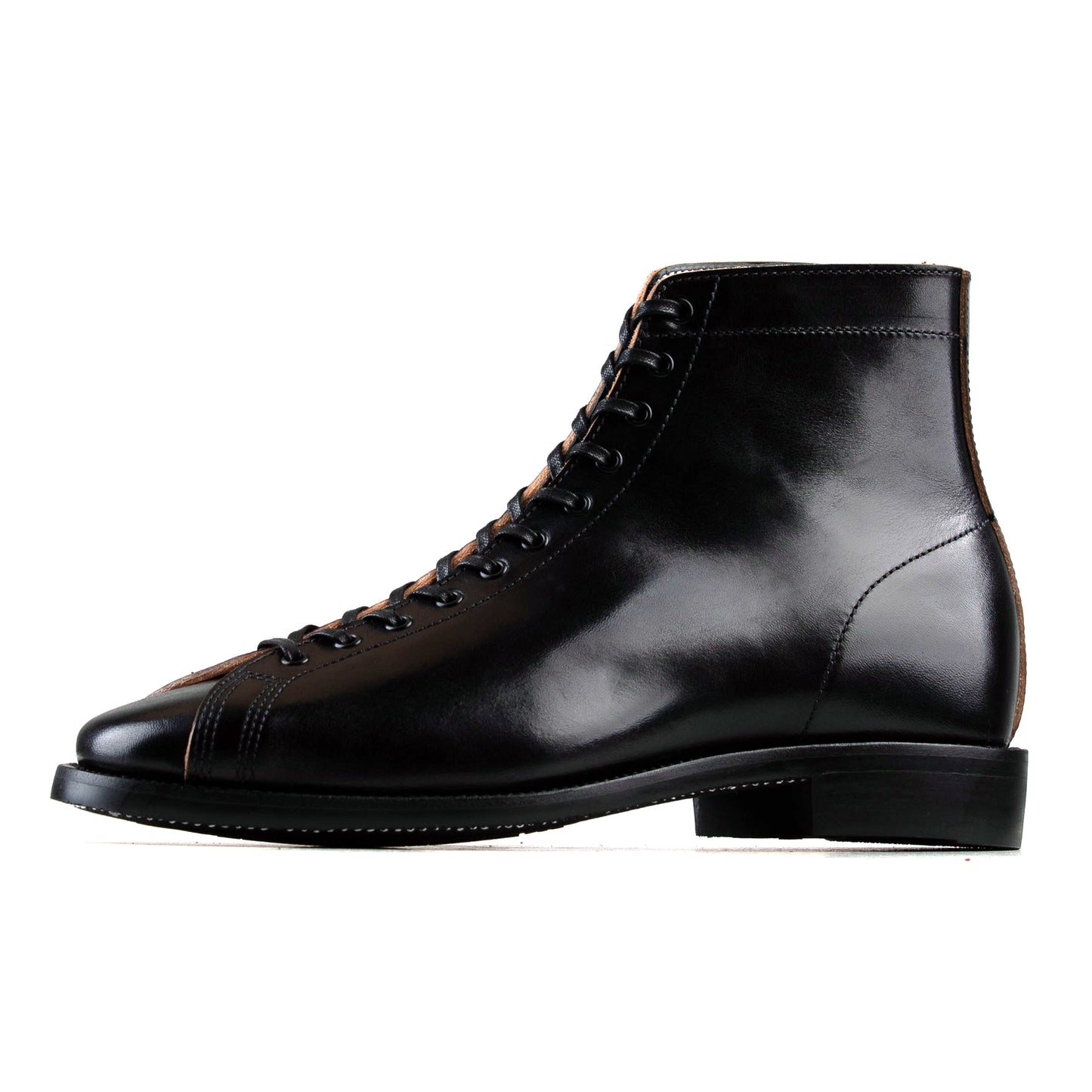 Boxing Boot - luosjiet®boots -  Black TeaCore (Hand Dyed) Oiled Nubuck1