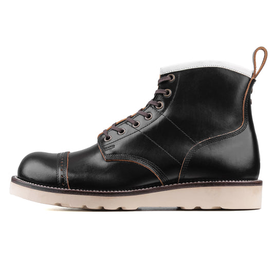 Munson City Paratroop Boot - luosjiet®boots - Black TeaCore Smooth Cowhide