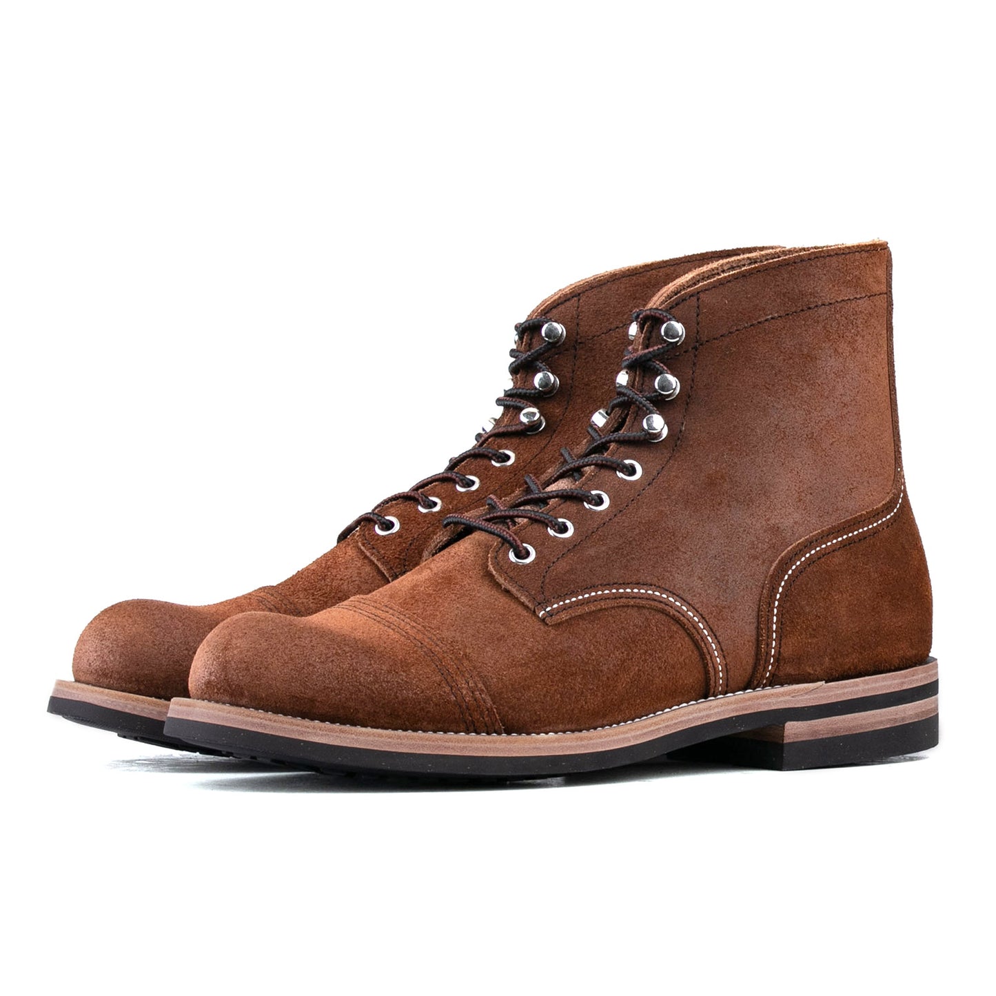 Classic Paratroop Boots Plus Version - luosjiet®boots -  Dark Brown Oiled Cowhide Reverse
