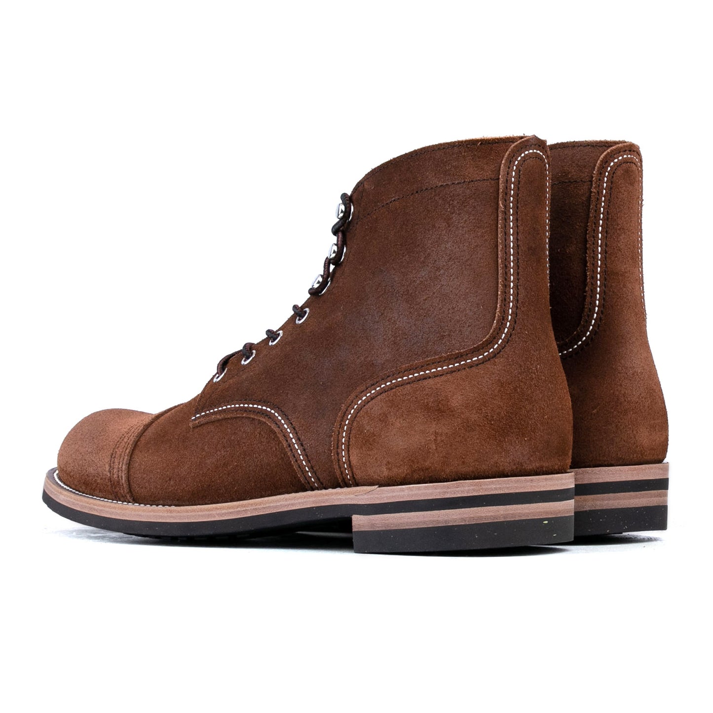 Classic Paratroop Boots Plus Version - luosjiet®boots -  Dark Brown Oiled Cowhide Reverse