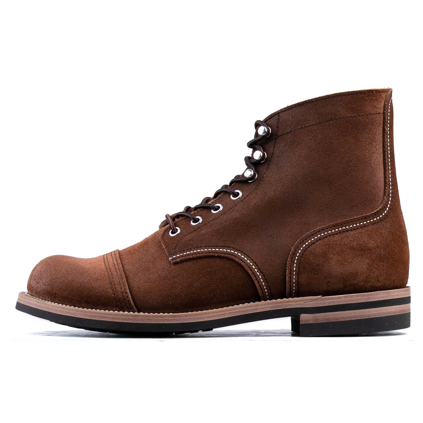 Classic Paratroop Boots Plus Version - luosjiet®boots -  Dark Brown Oiled Cowhide Reverse
