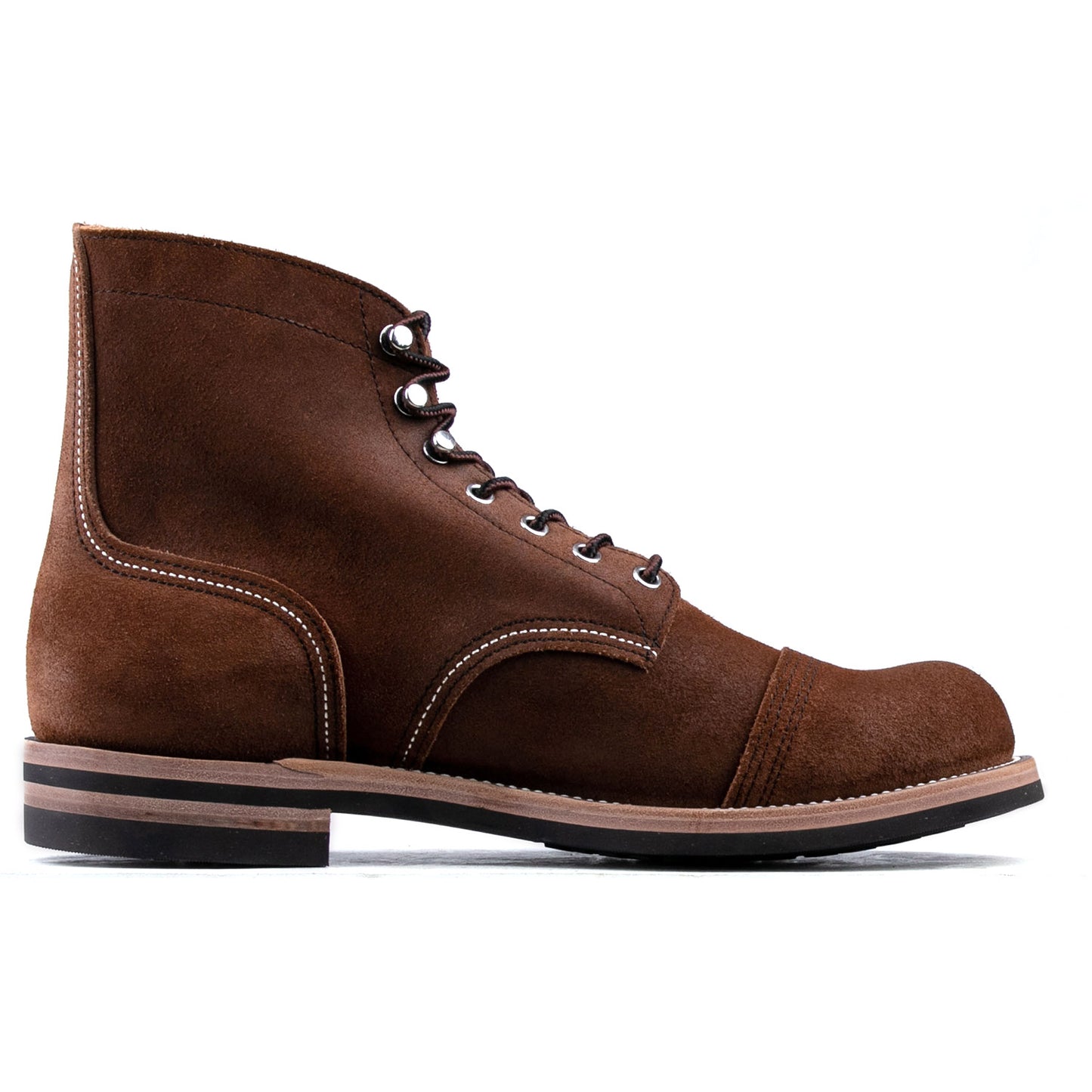 Classic Paratroop Boots Plus Version - luosjiet®boots -  Dark Brown Oiled Cowhide Reverse