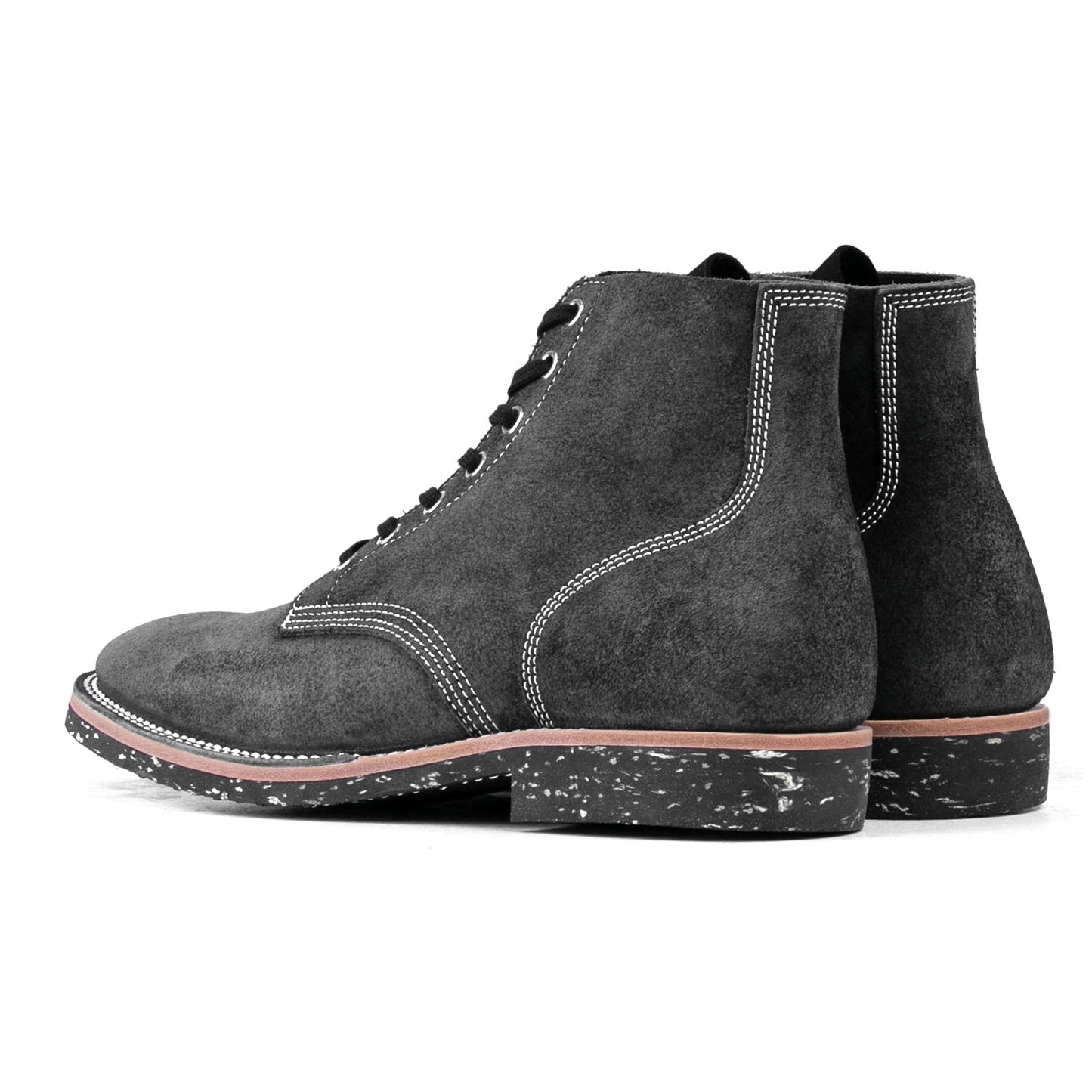 T.G.Escape Boondoker Boot - luosjiet®boots - Black Grain Cowhide Reverse(Short Hair)