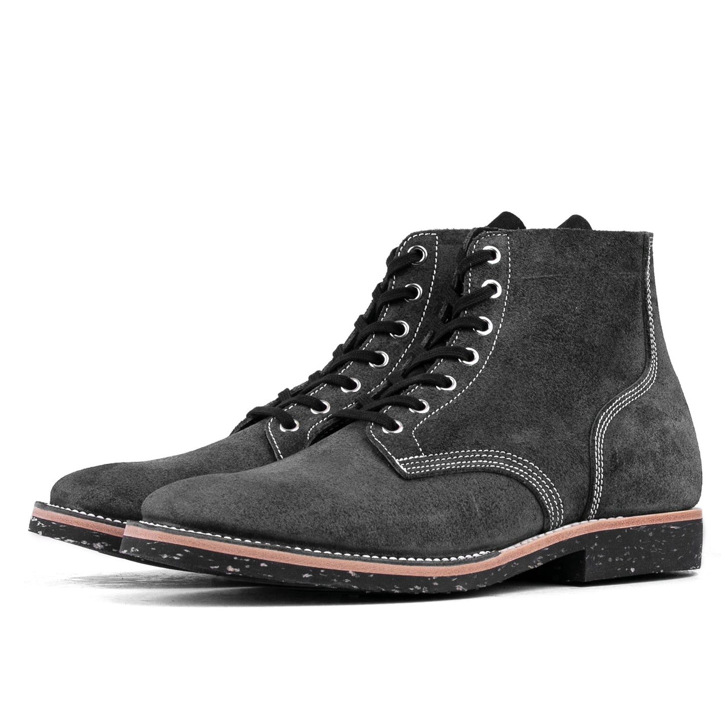 T.G.Escape Boondoker Boot - luosjiet®boots - Black Grain Cowhide Reverse(Short Hair)
