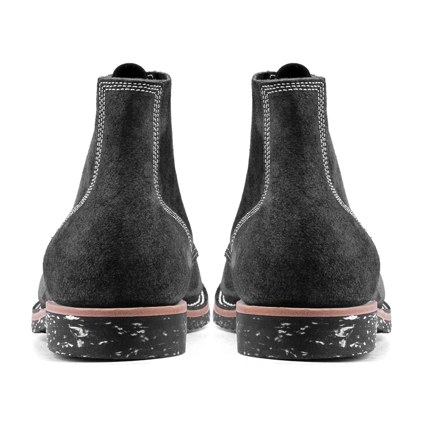T.G.Escape Boondoker Boot - luosjiet®boots - Black Grain Cowhide Reverse(Short Hair)
