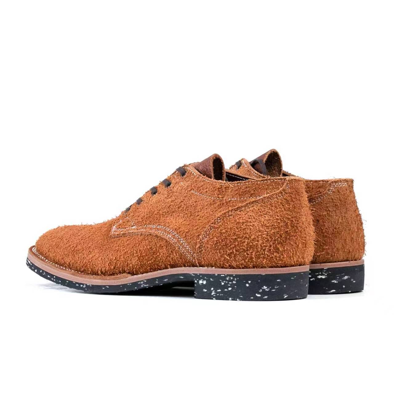 T.G.Escape Boondoker Shoes - luosjiet®boots - Yellow Brown Oiled  Cowhide Reverse(Long Hair)