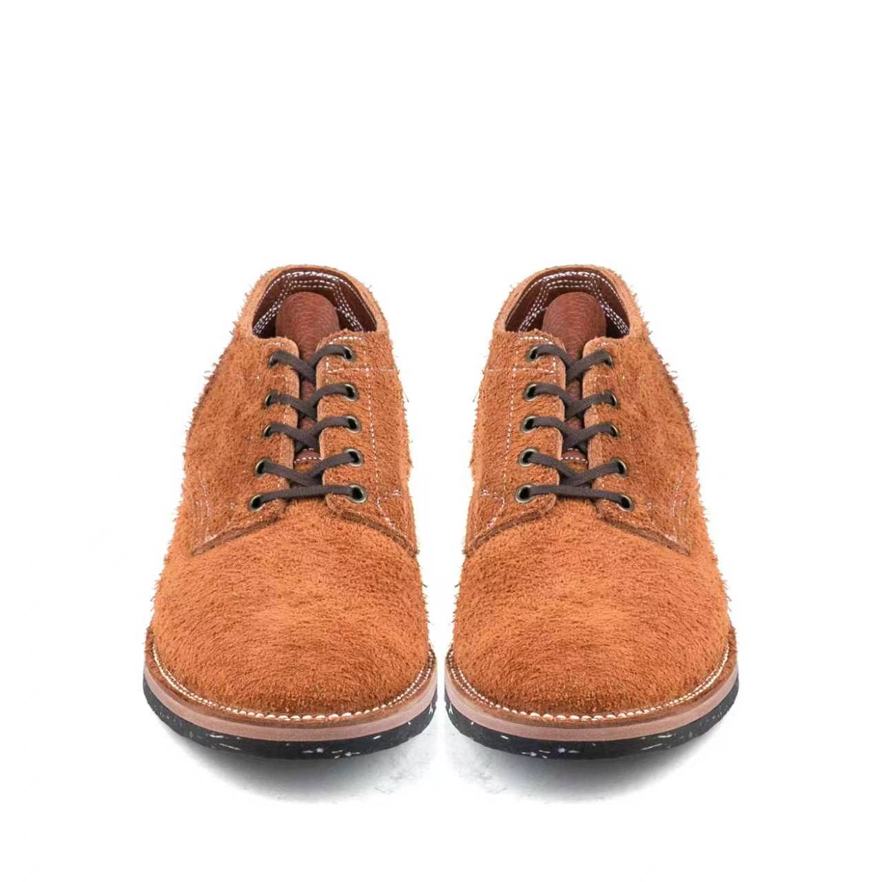 T.G.Escape Boondoker Shoes - luosjiet®boots - Yellow Brown Oiled  Cowhide Reverse(Long Hair)