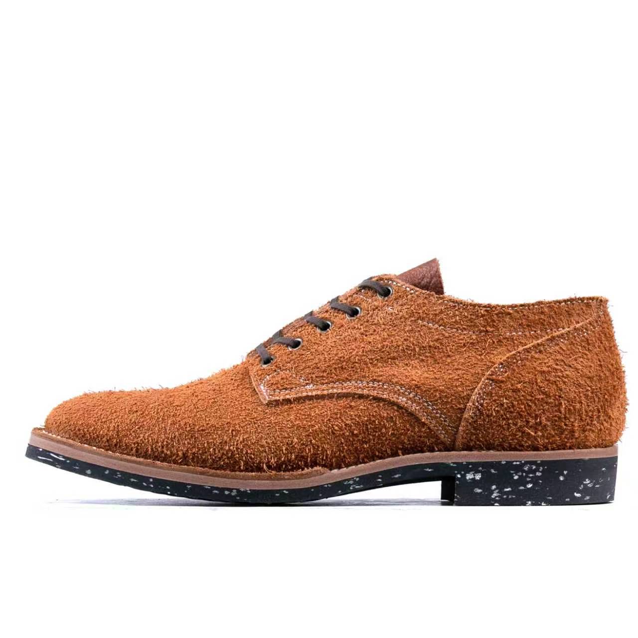 T.G.Escape Boondoker Shoes - luosjiet®boots - Yellow Brown Oiled  Cowhide Reverse(Long Hair)