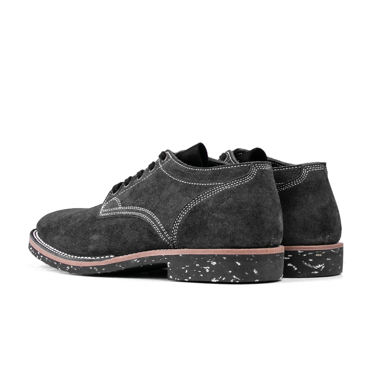 T.G.Escape Boondoker Shoes - luosjiet®boots - Black Grain Cowhide Reverse(Short Hair)