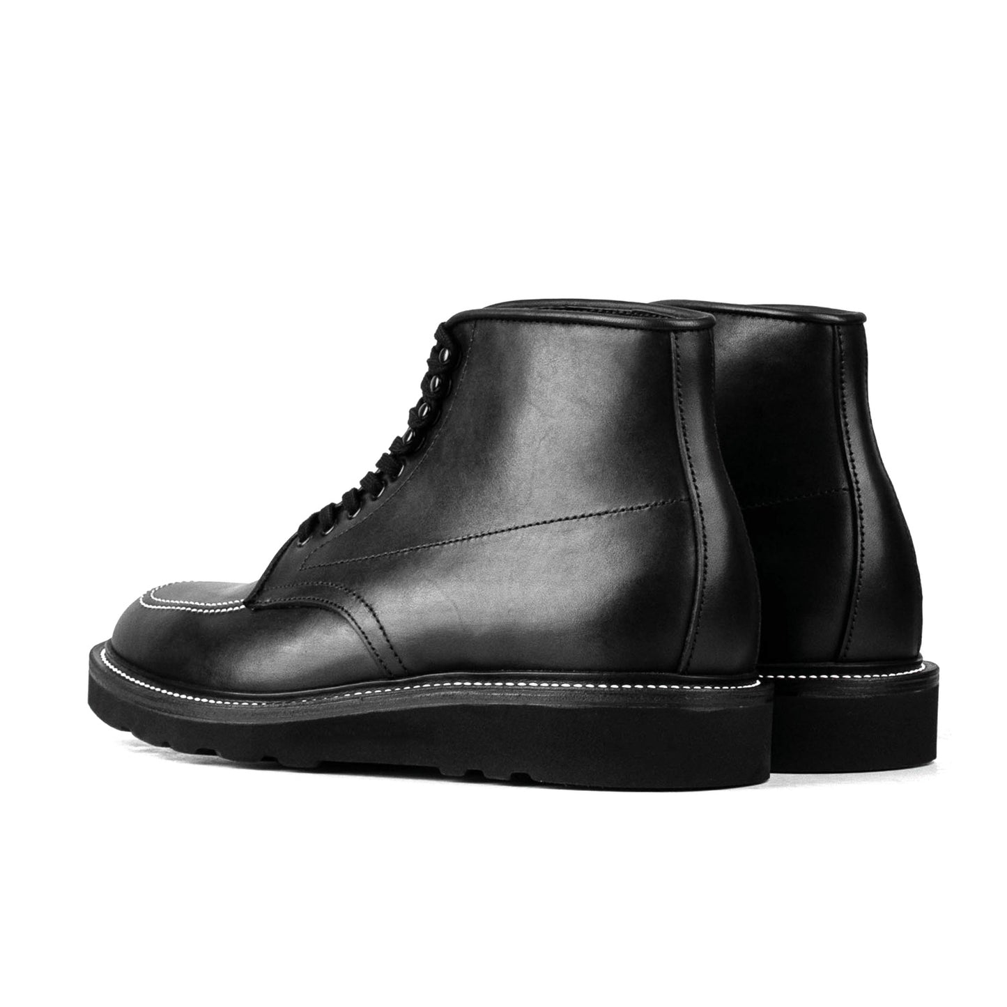 Indiana MocToe Boot - luosjiet®boots - Black Full Grain Cowhide
