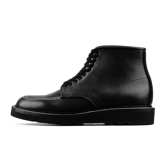 Indiana MocToe Boot - luosjiet®boots - Black Full Grain Cowhide