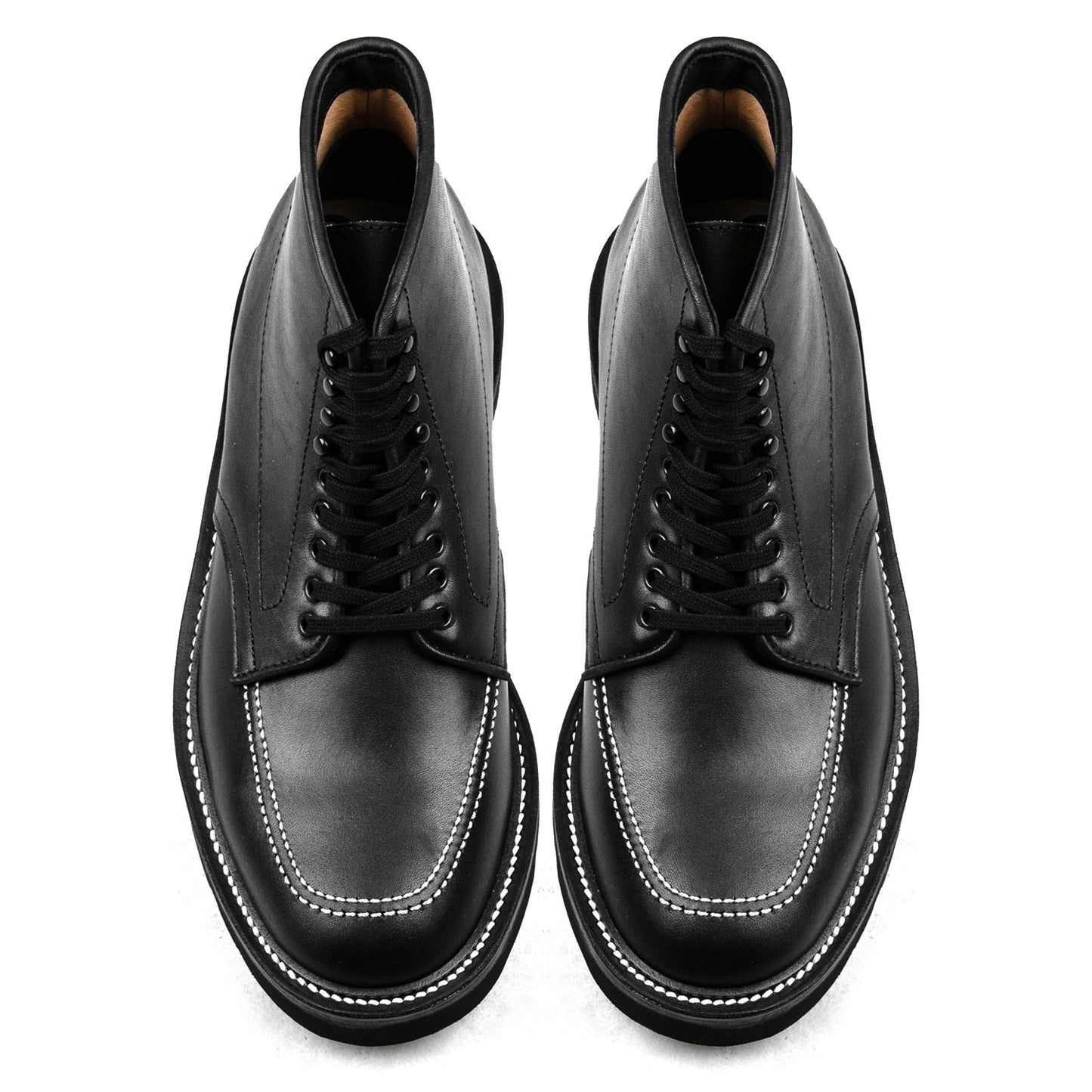 Indiana MocToe Boot - luosjiet®boots - Black Full Grain Cowhide