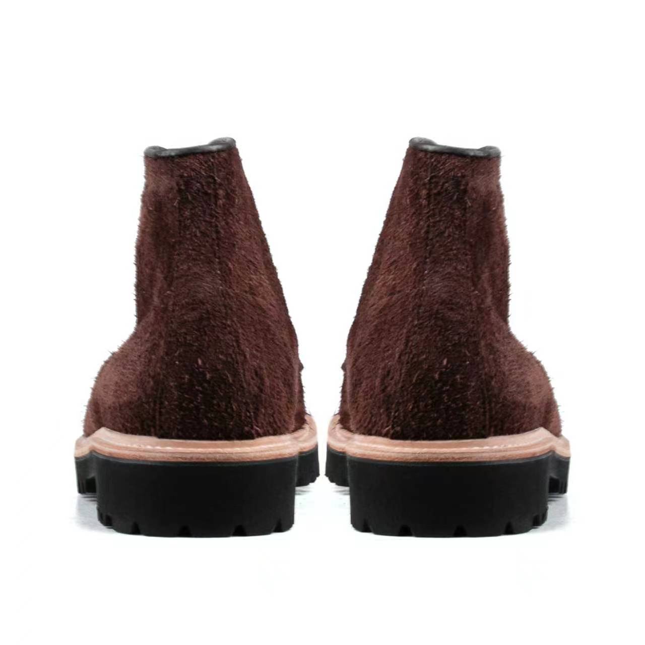 Indiana MocToe Boot - luosjiet®boots - Dark Brown Oiled Cowhide Reverse