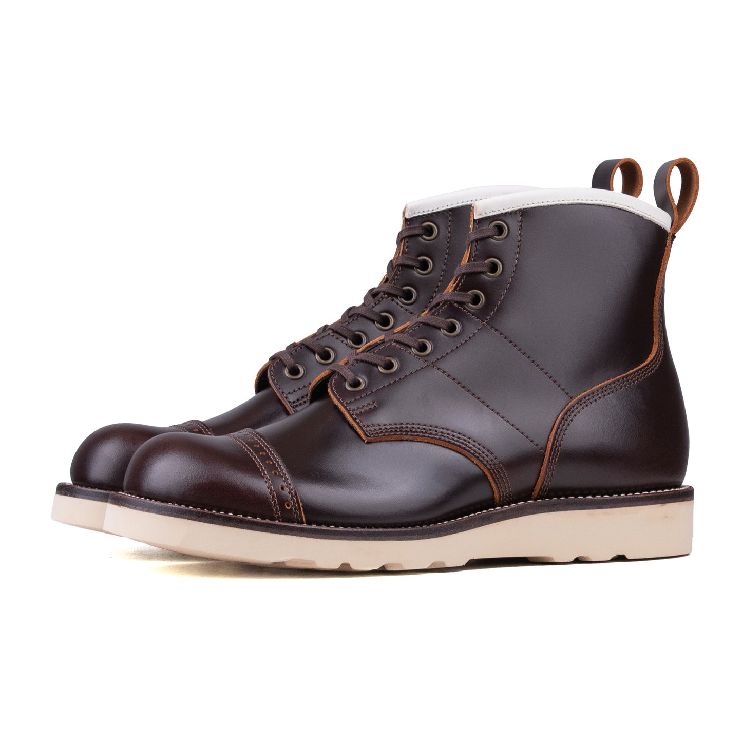 Munson City Paratroop Boot - luosjiet®boots - Dark Brown TeaCore Smooth Cowhide