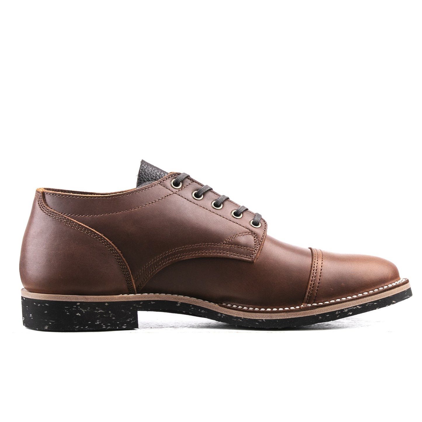CapToe Service Shoe - luosjiet®shoes - Brown Full Grain Cowhide