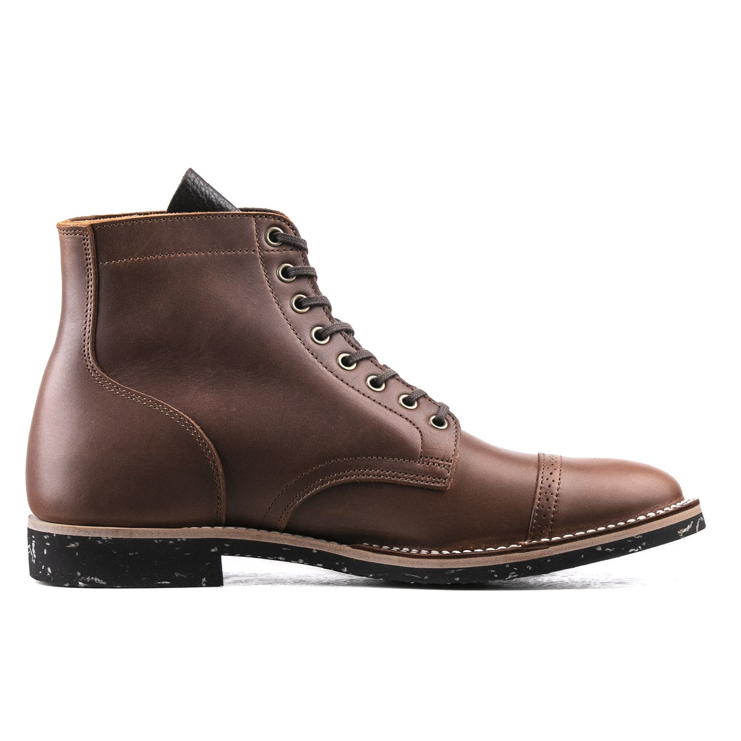 CapToe Service Boot(Brock) - luosjiet®boots - Brown Full Grain Cowhide