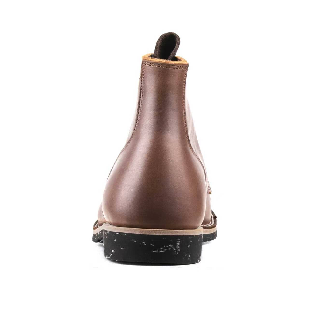 CapToe Service Boot(Brock) - luosjiet®boots - Brown Full Grain Cowhide