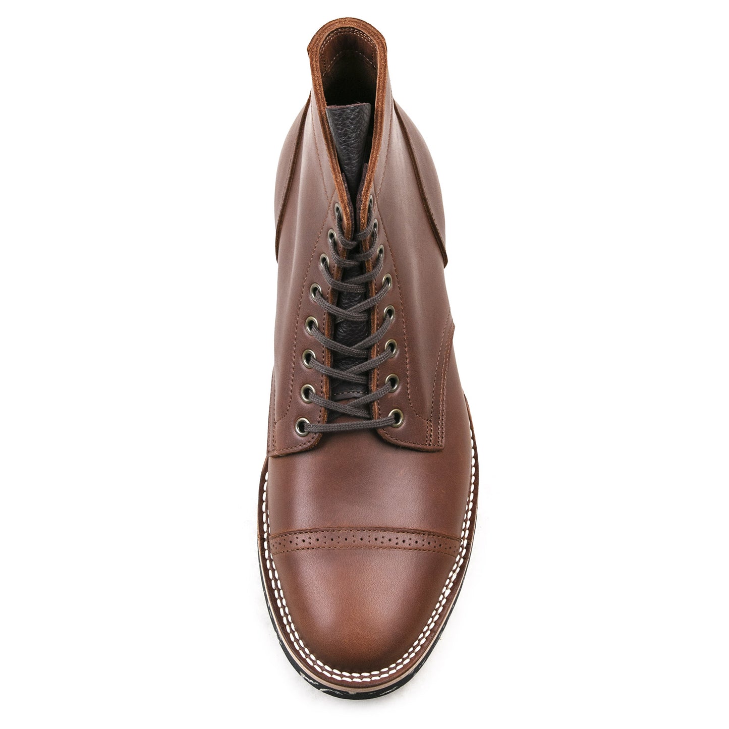 CapToe Service Boot(Brock) - luosjiet®boots - Brown Full Grain Cowhide