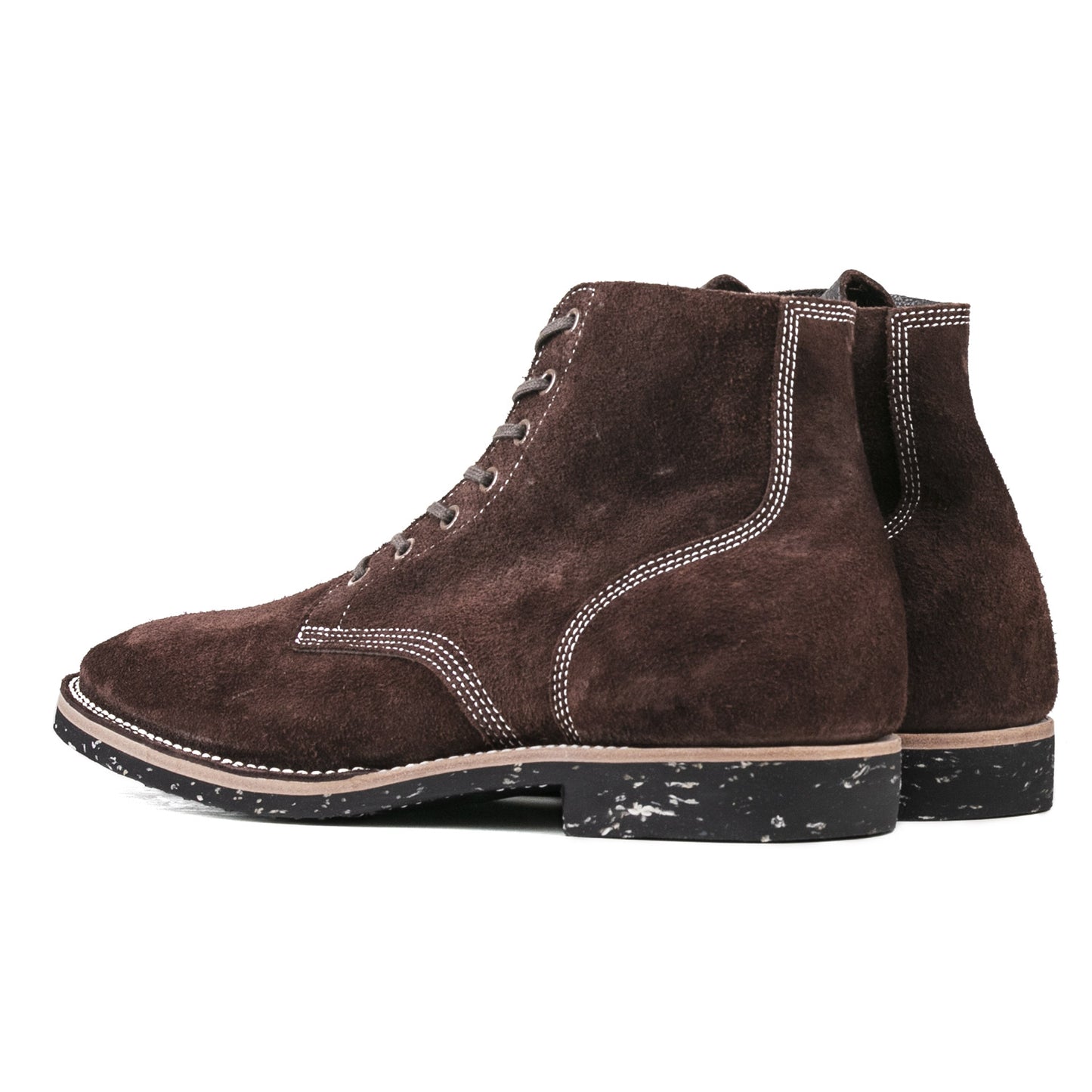 T.G.Escape Boondoker Boot - luosjiet®boots - Dark Brown Oiled  Cowhide Reverse(Short Hair)