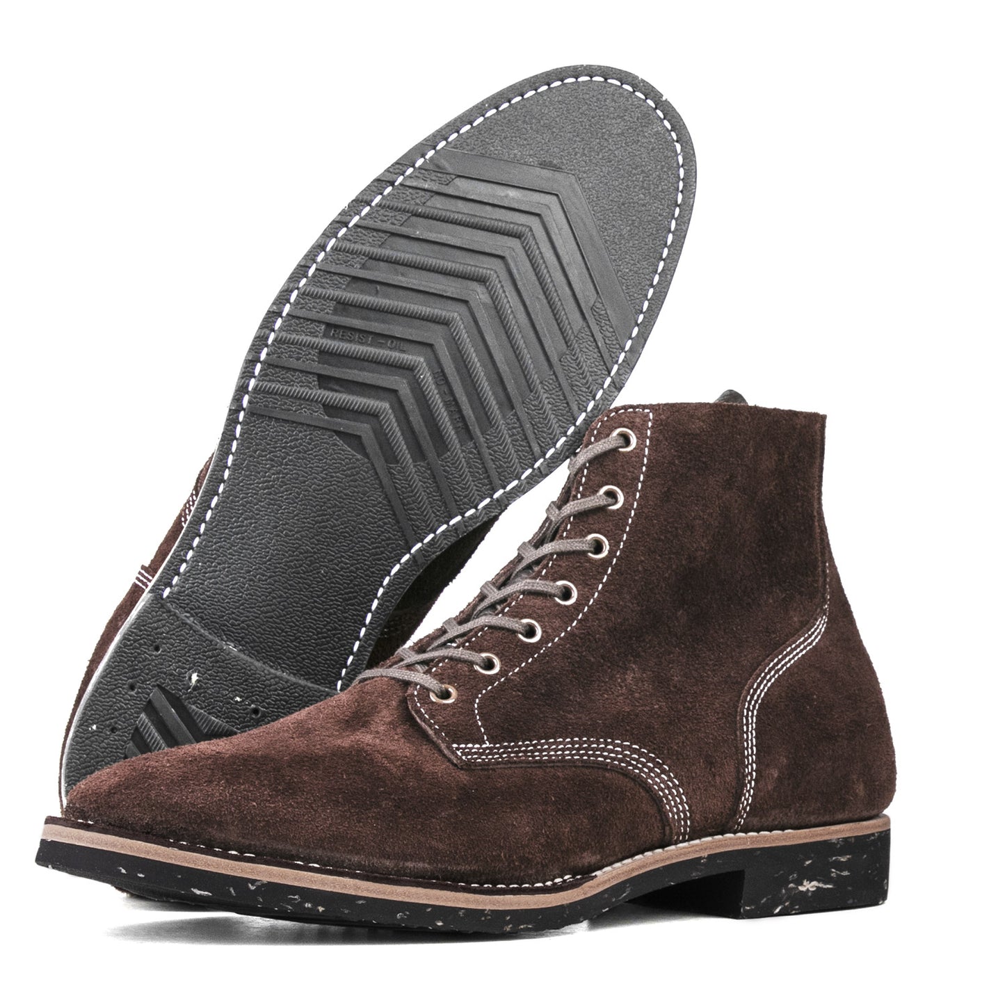 T.G.Escape Boondoker Boot - luosjiet®boots - Dark Brown Oiled  Cowhide Reverse(Short Hair)
