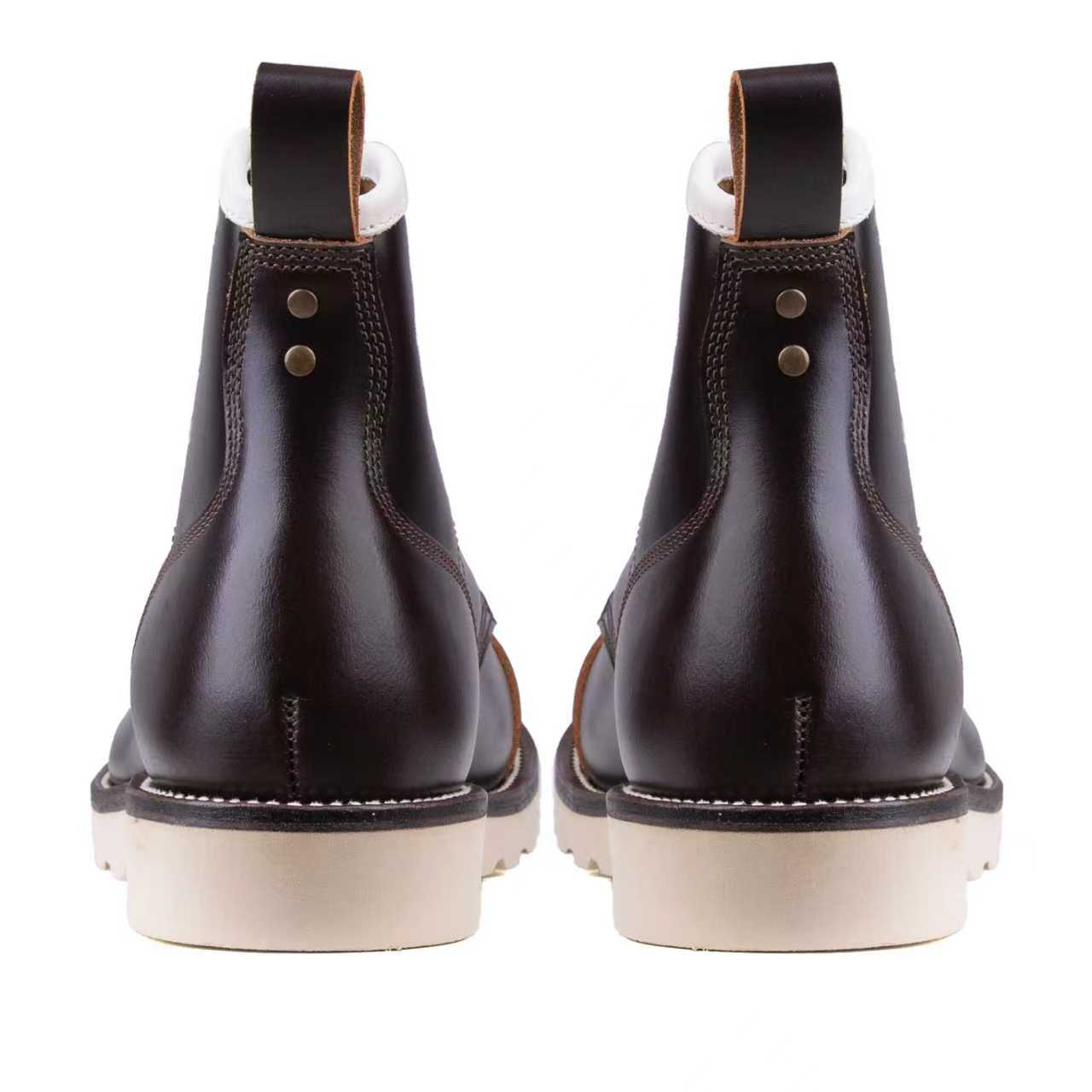 Munson City Paratroop Boot - luosjiet®boots - Dark Brown TeaCore Smooth Cowhide