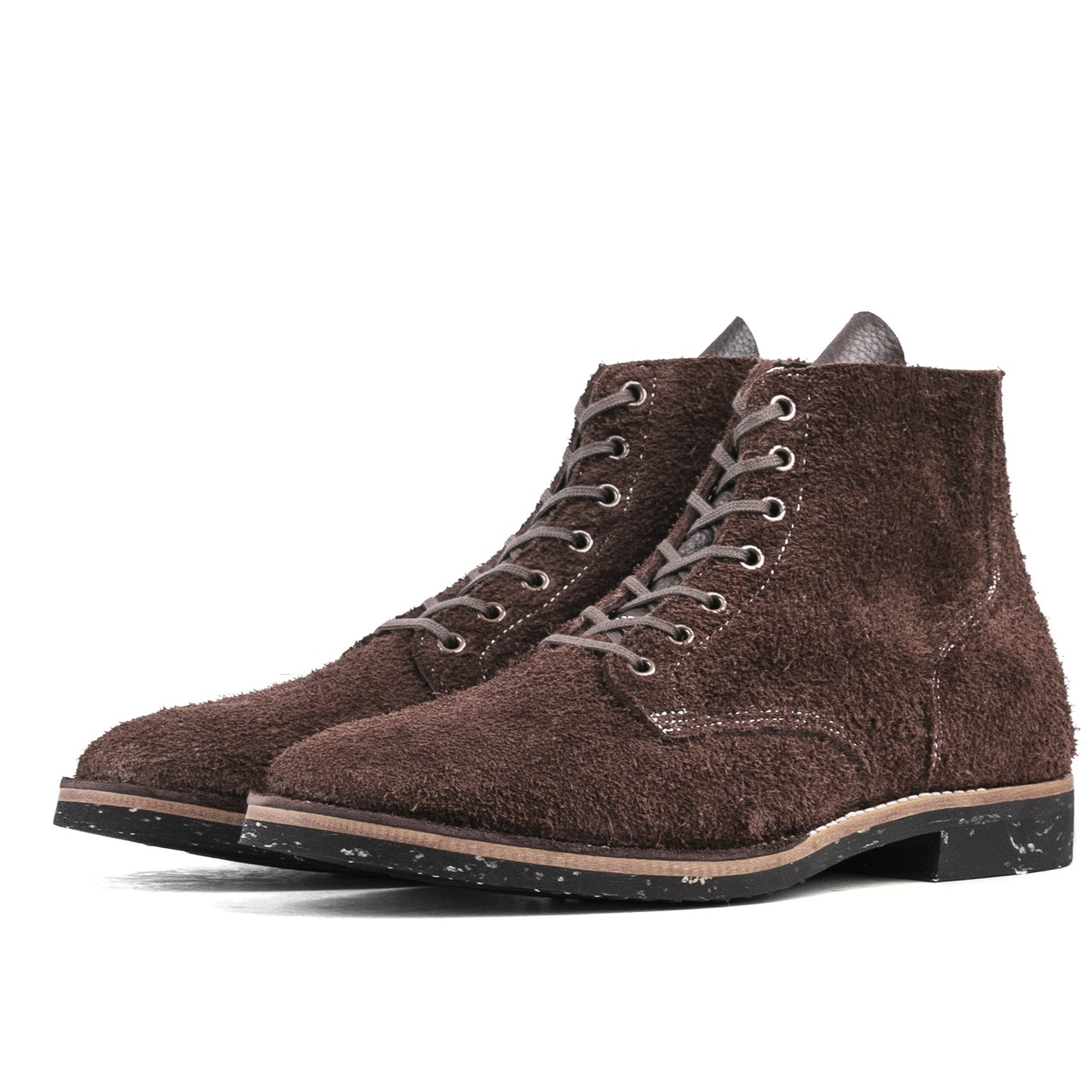 T.G.Escape Boondoker Boot - luosjiet®boots - Dark Brown Oiled  Cowhide Reverse(Long hair)