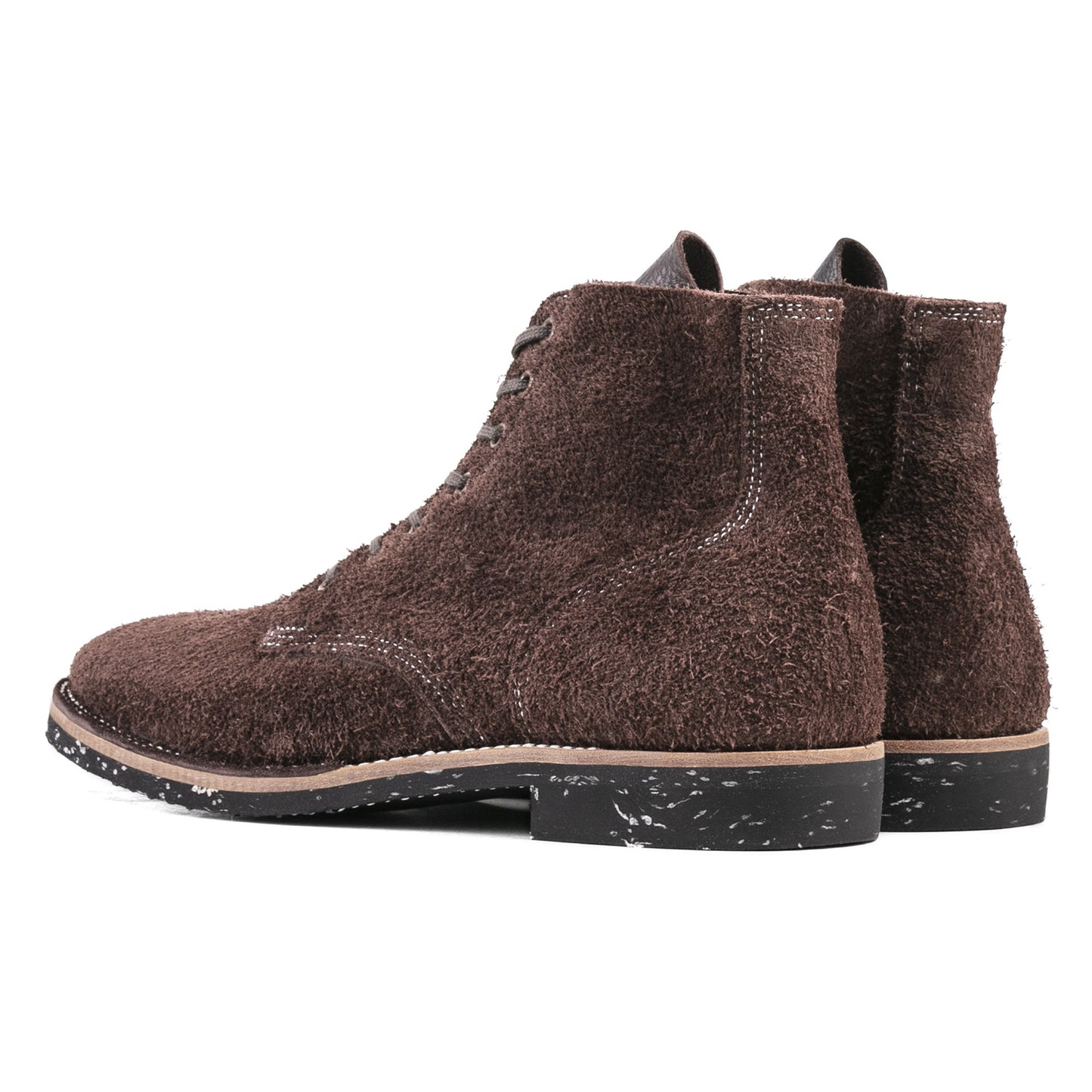 T.G.Escape Boondoker Boot - luosjiet®boots - Dark Brown Oiled  Cowhide Reverse(Long hair)
