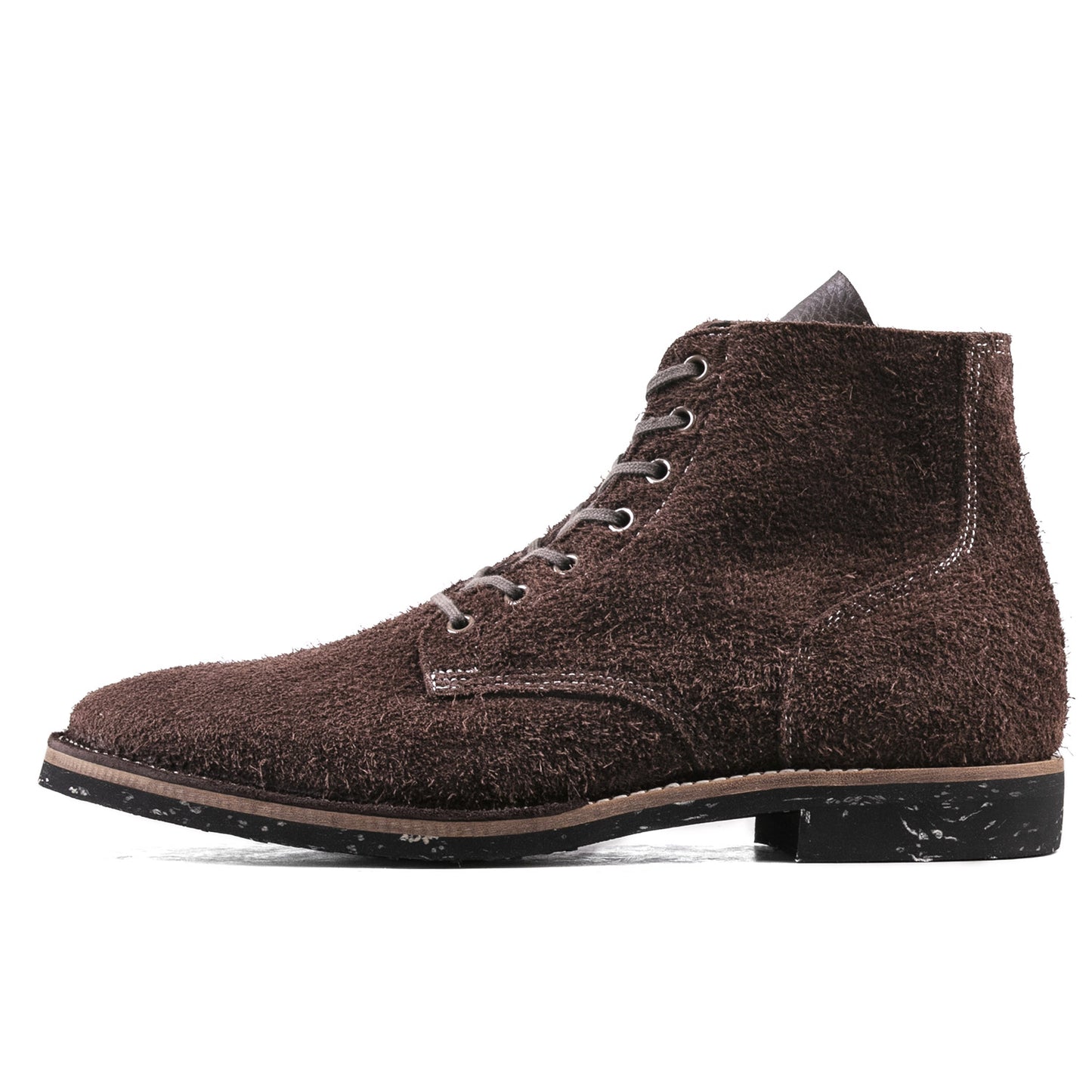 T.G.Escape Boondoker Boot - luosjiet®boots - Dark Brown Oiled  Cowhide Reverse(Long hair)