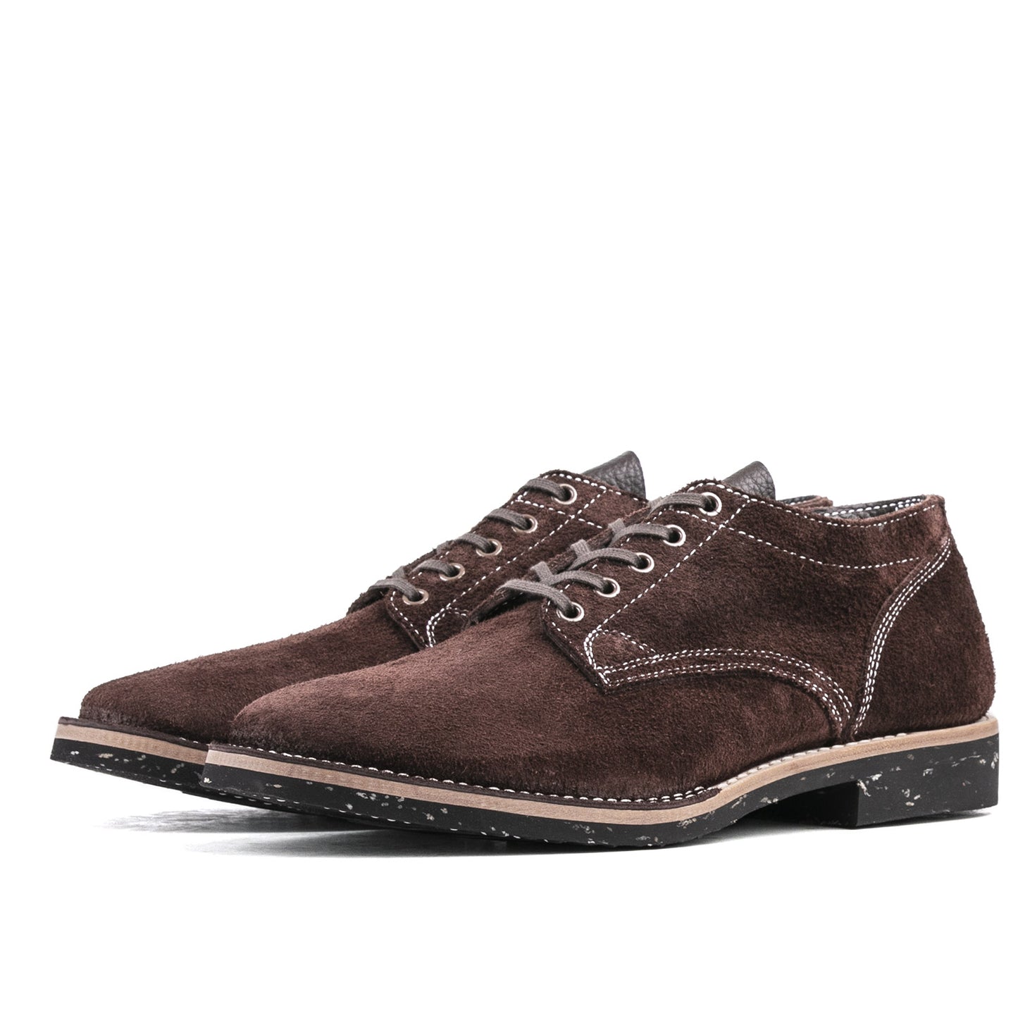 T.G.Escape Boondoker Shoes - luosjiet®boots - Dark Brown Oiled  Cowhide Reverse(Short Hair)