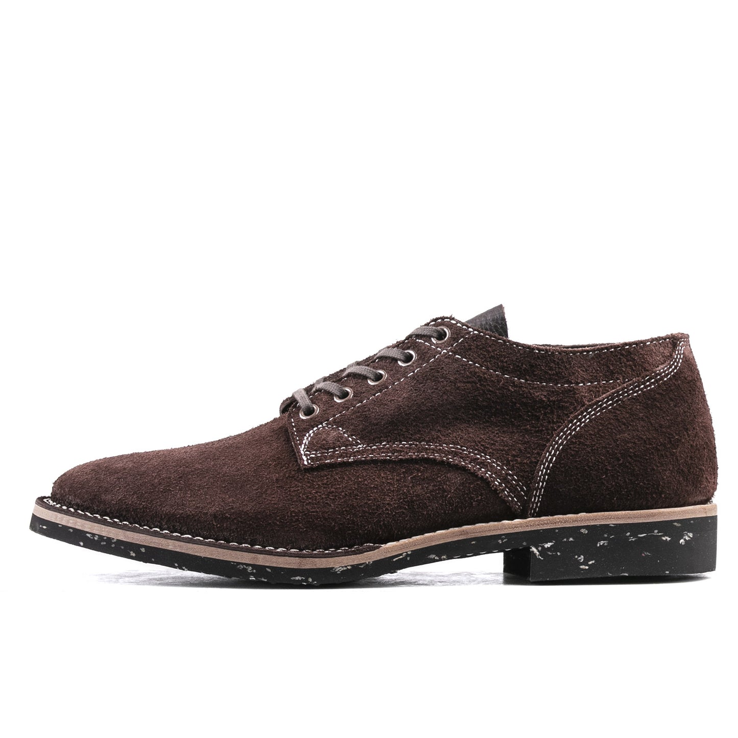 T.G.Escape Boondoker Shoes - luosjiet®boots - Dark Brown Oiled  Cowhide Reverse(Short Hair)