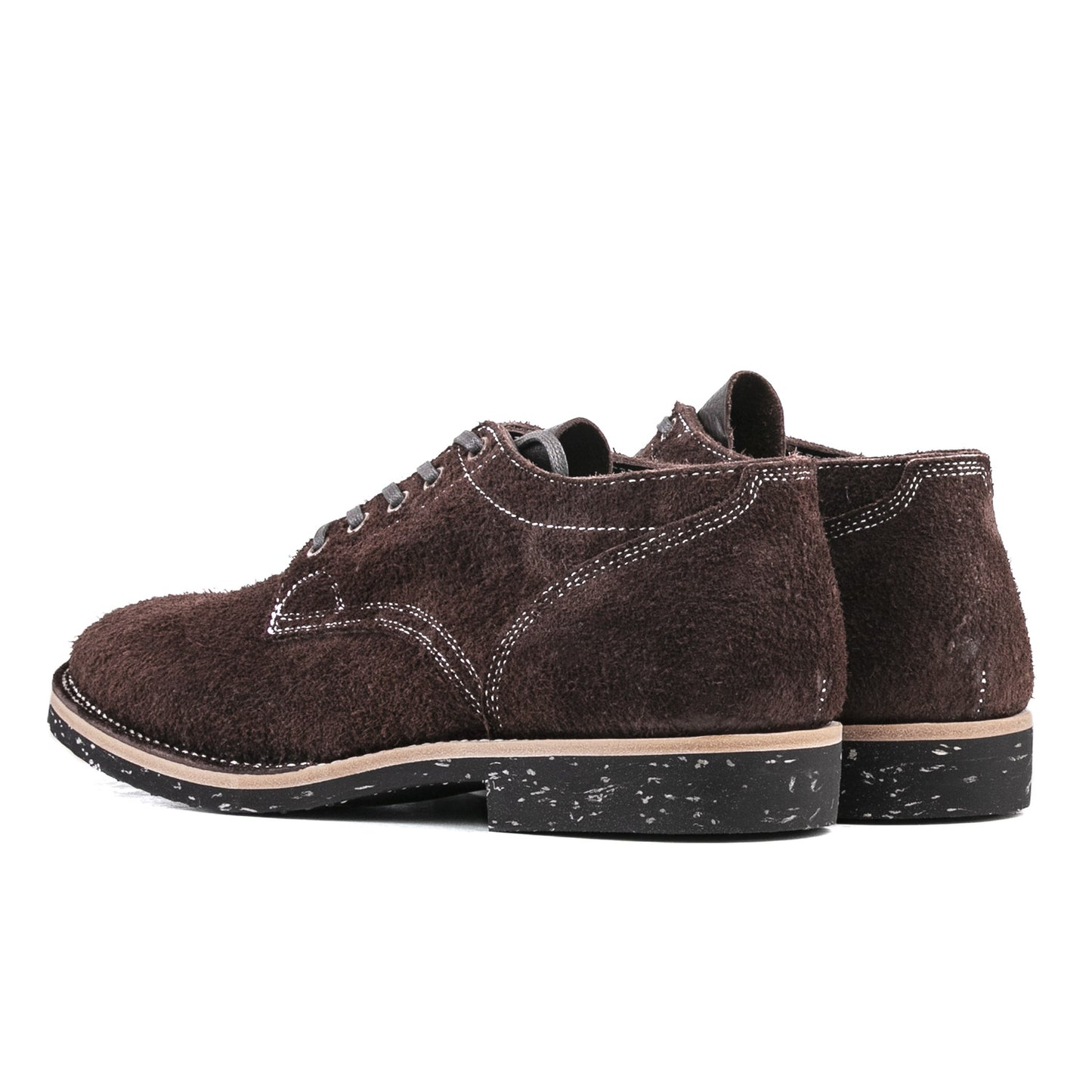 T.G.Escape Boondoker Shoes - luosjiet®boots - Dark Brown Oiled  Cowhide Reverse(Long Hair)