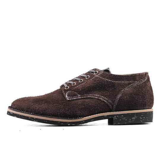T.G.Escape Boondoker Shoes - luosjiet®boots - Dark Brown Oiled  Cowhide Reverse(Long Hair)