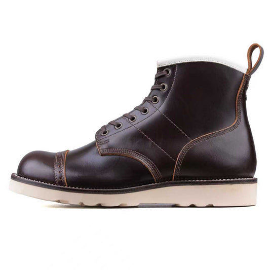 Munson City Paratroop Boot - luosjiet®boots - Dark Brown TeaCore Smooth Cowhide